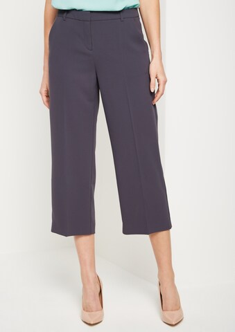 COMMA Wide leg Pantalon in Grijs: voorkant