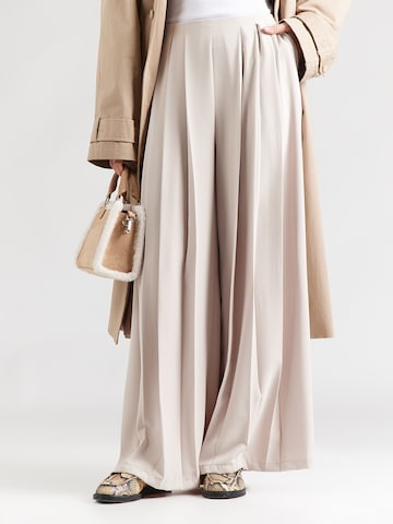 ABOUT YOU Широкий Брюки со складками 'Anian' в Бежевый: спереди
