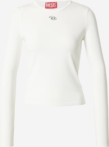 DIESEL T-shirt 'T-UNCUTIESLONG' i vit: framsida