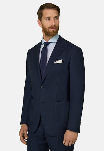 Boggi Milano Regular fit Business-colbert in Blauw: voorkant