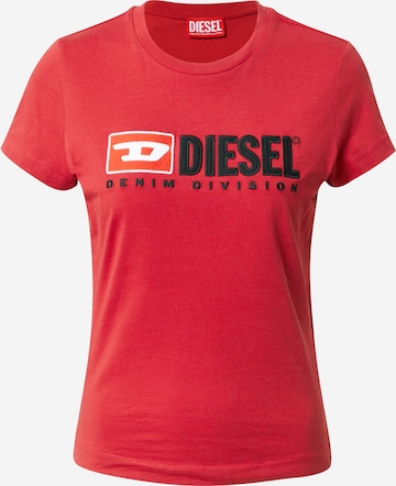 DIESEL Shirt in Rood: voorkant