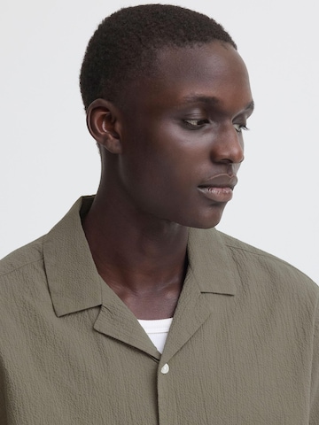 BLEND Comfort Fit Kurzarmhemd ' BHAvan ' in Grün