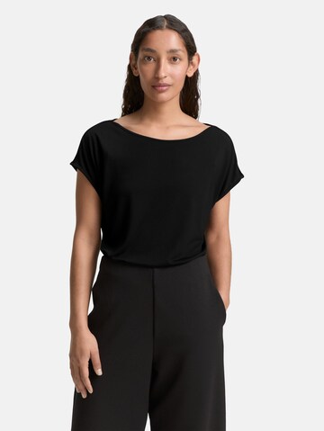 TOM TAILOR T-Shirt in Schwarz: Vorderseite