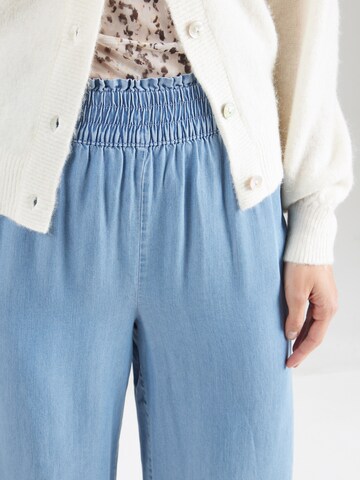VILA Wide leg Pants 'VIGIVANI' in Blue