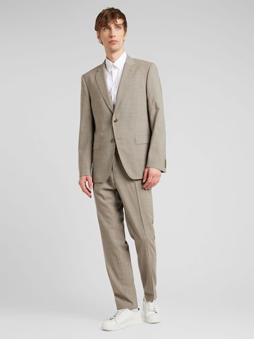 Slimfit Completo 'H-Huge' di BOSS in beige: frontale