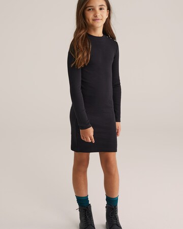 WE Fashion Kleid in Schwarz: Vorderseite