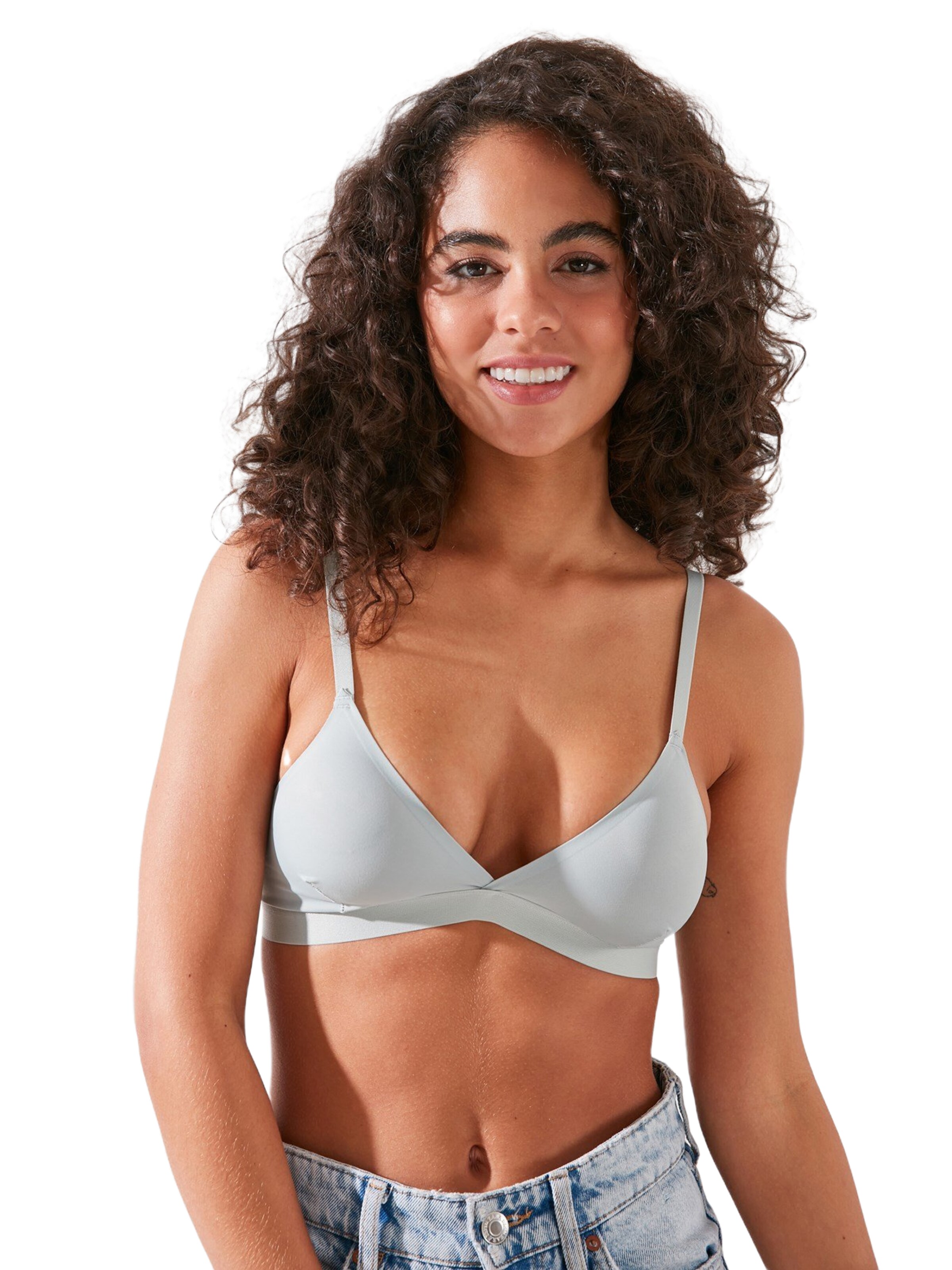 C&City T-Shirt BH in Grau: Vorderseite