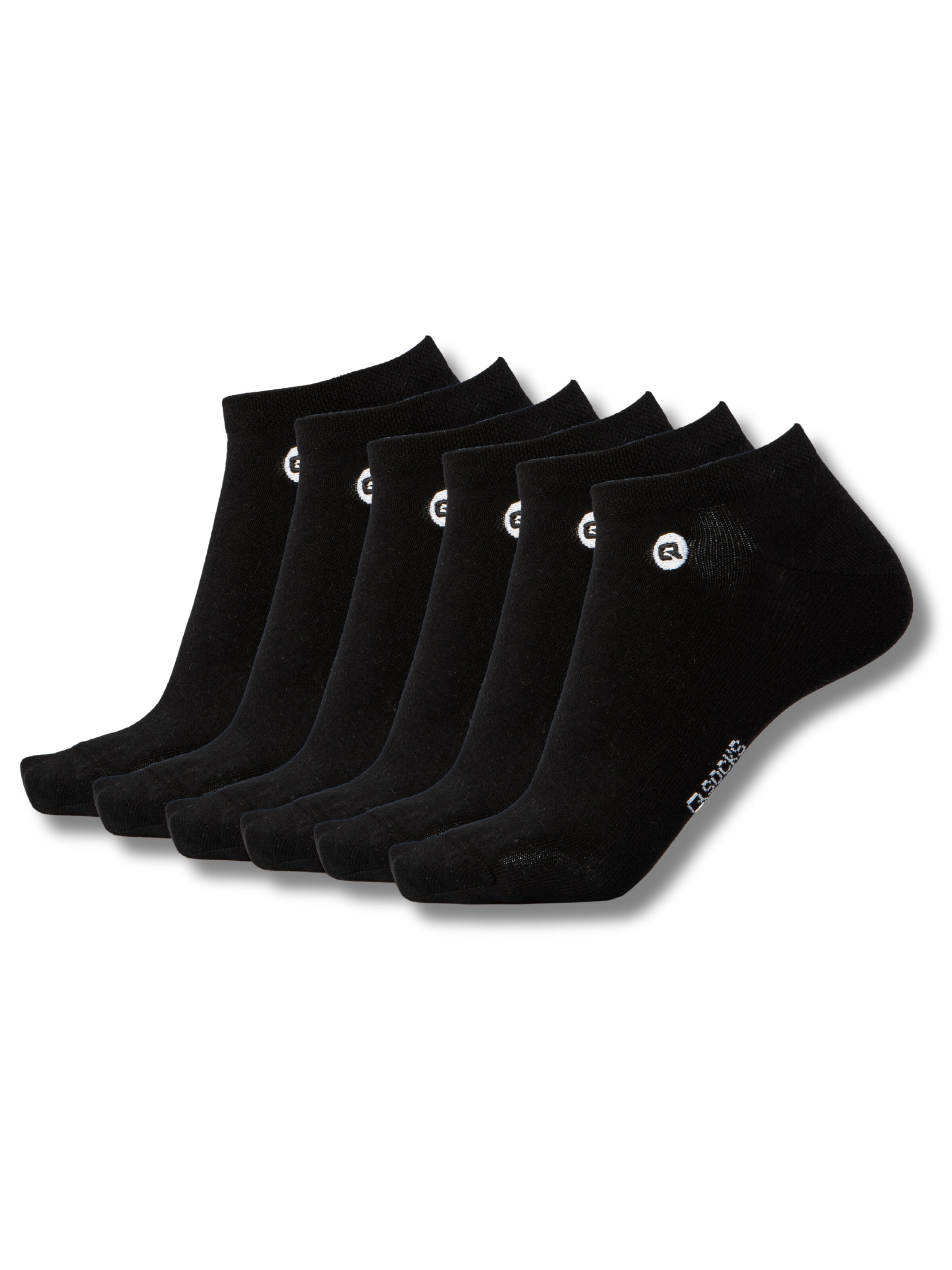 QOLONIA Socks in Black: front