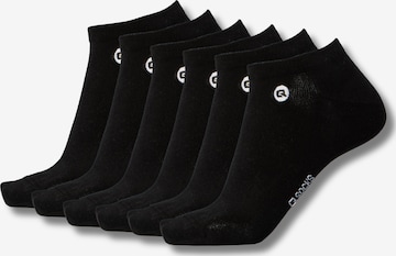 QOLONIA Socks in Black: front