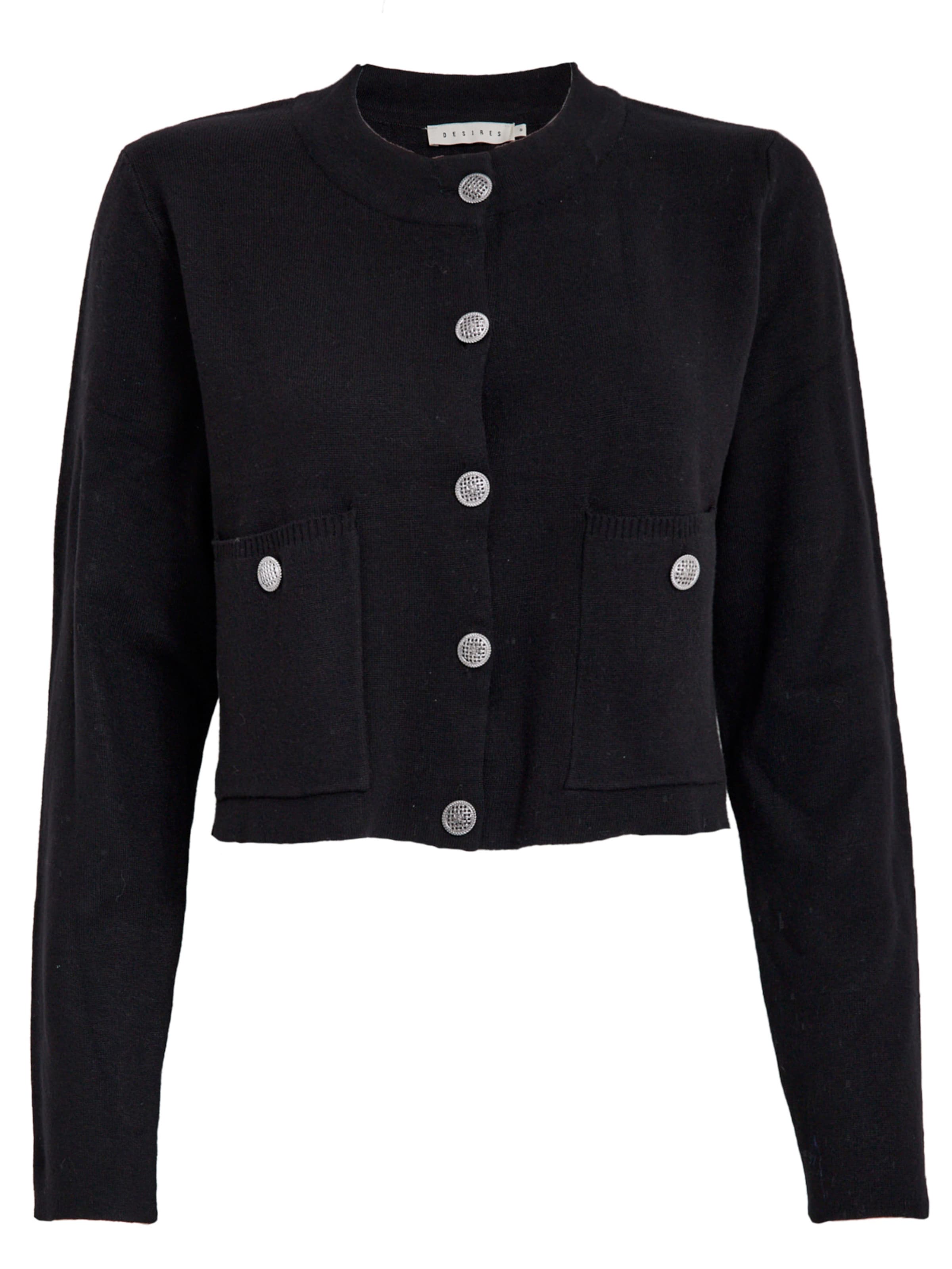Cardigan 'Lallana' DESIRES en noir : devant