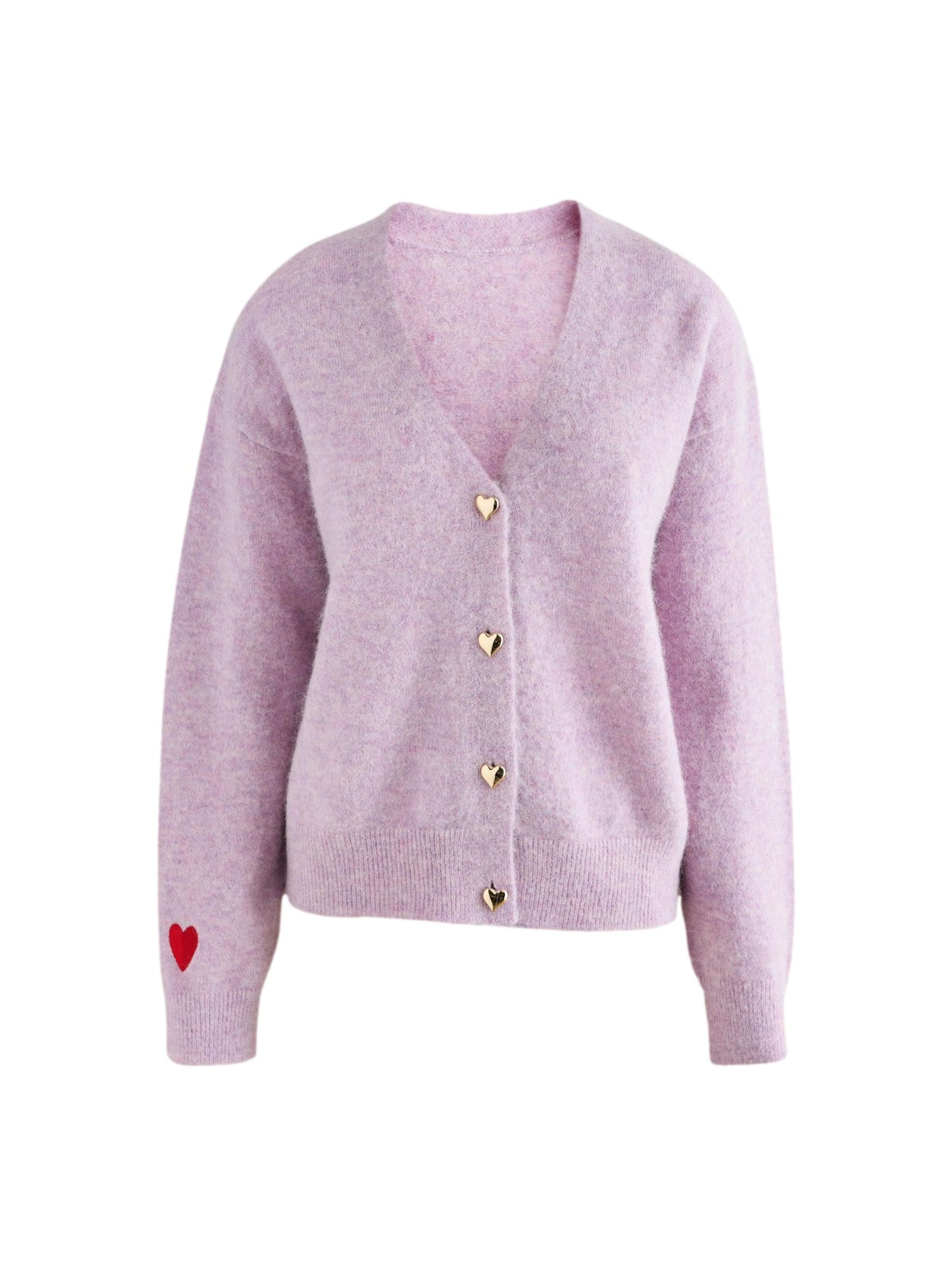 Cardigan Cath Kidston en violet : devant