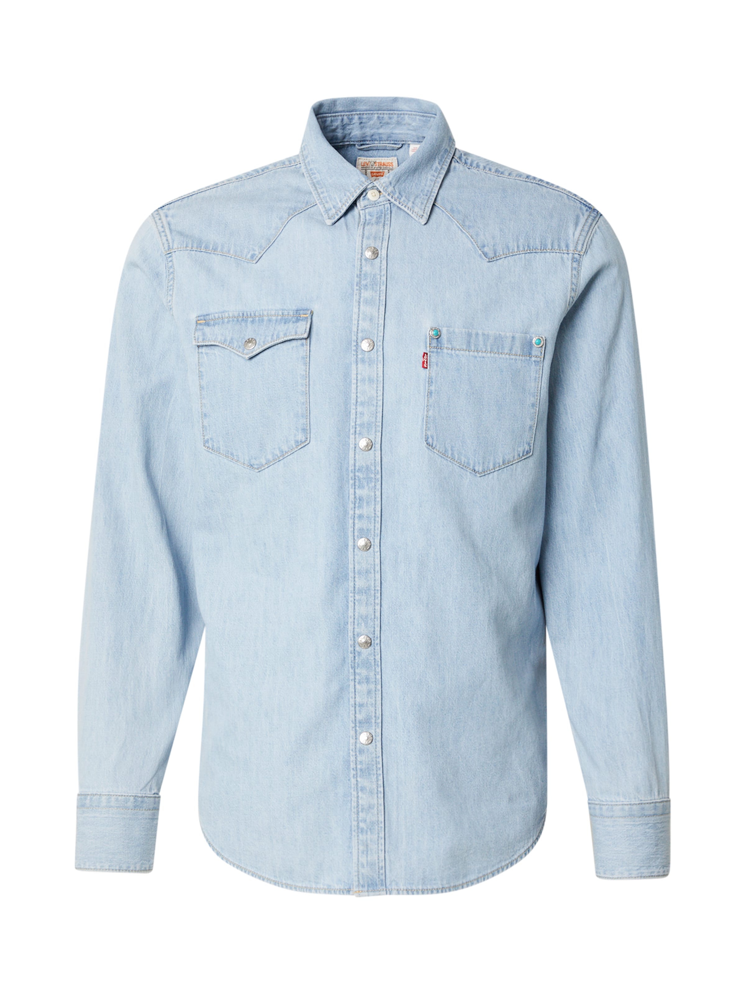 LEVI'S ® Rovný strih Košeľa 'Barstow Special Edition Standard Fit Western Shirt' - Modrá: predná strana