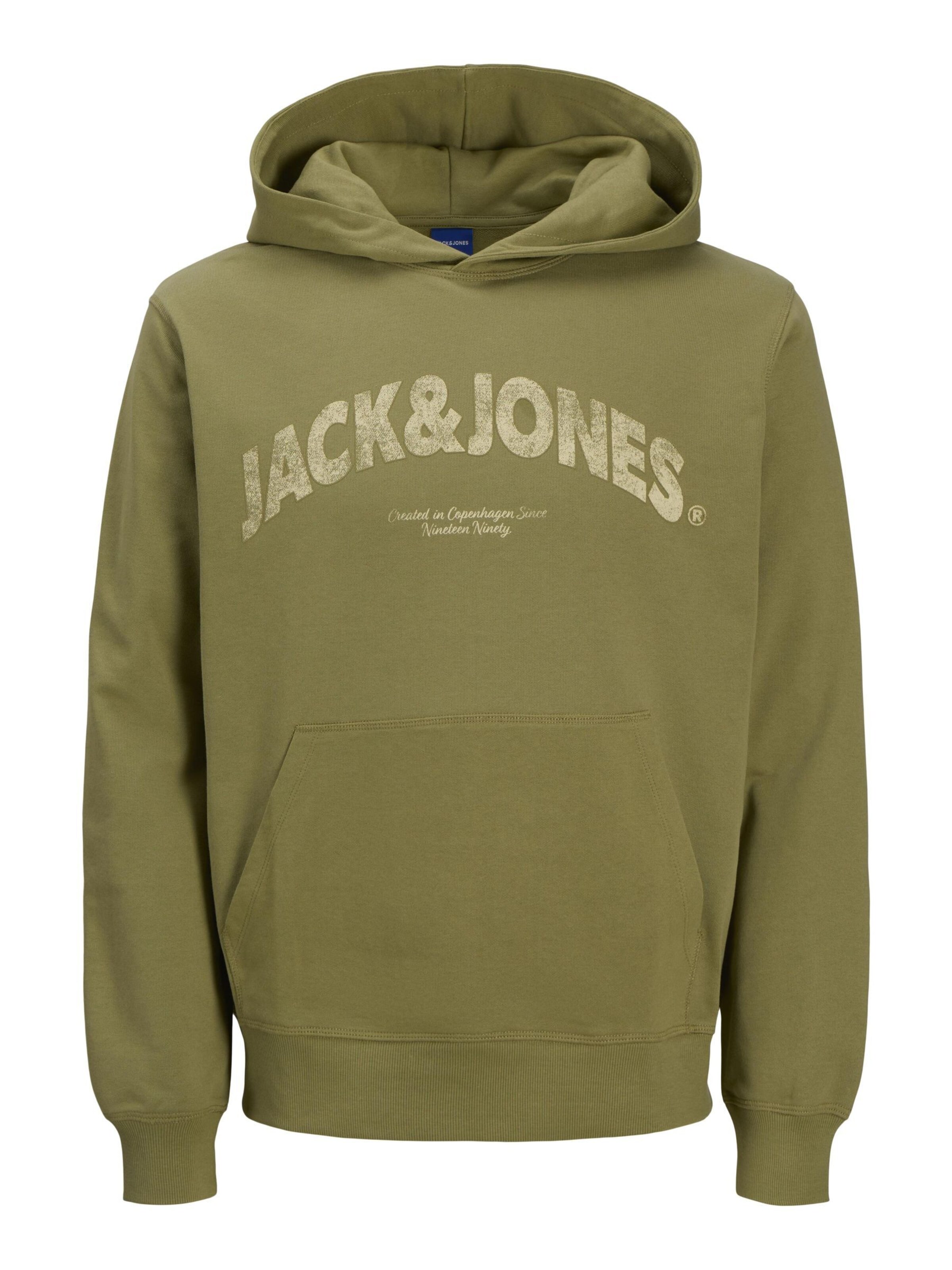 JACK & JONES Sweatshirt i grøn: forside