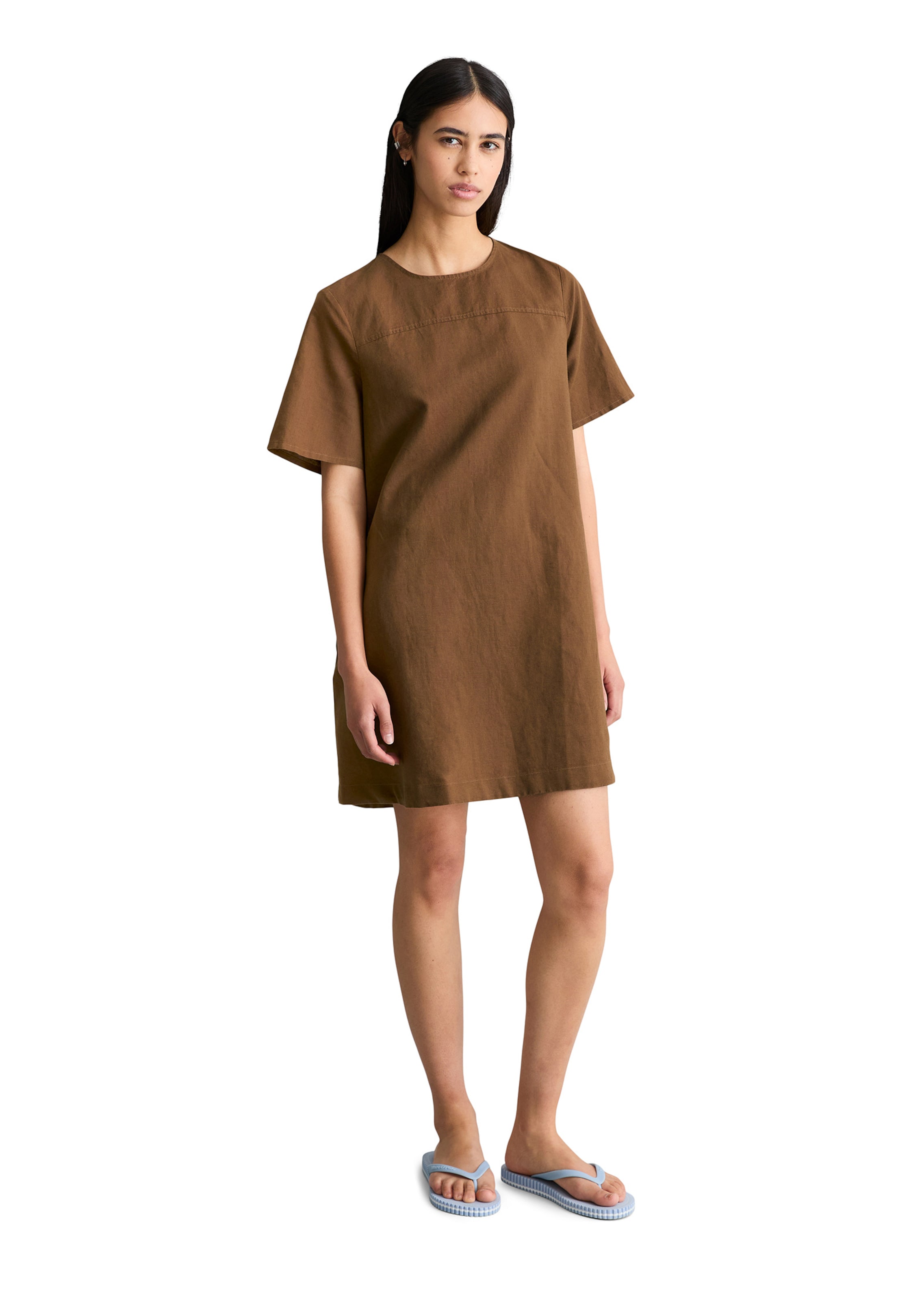 Marc O'Polo DENIM Jurk in Bruin: voorkant