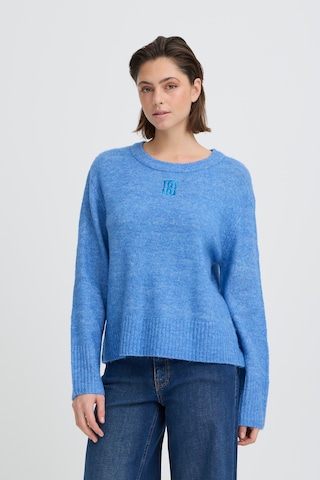 ICHI Pullover 'BALING' in Blau: Vorderseite