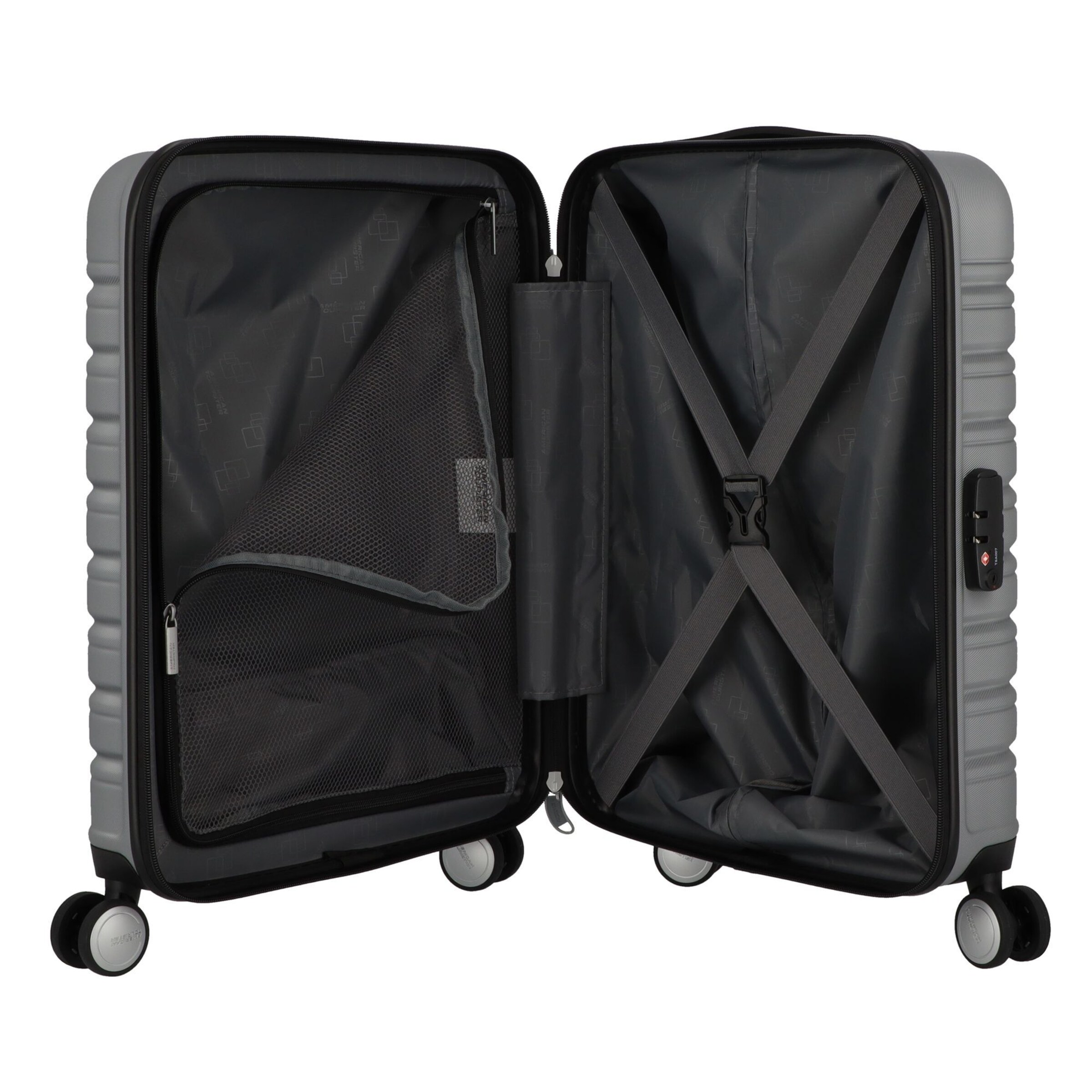 Trolley 'Flashline' di American Tourister in argento