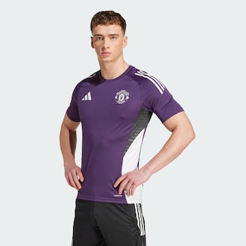 T-Shirt fonctionnel 'Manchester United Tiro 25 Competition' ADIDAS PERFORMANCE en violet : devant