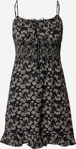 Obey - Vestido de verano 'DELOCATED' en negro: frente