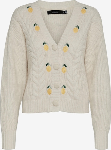 VERO MODA Knit cardigan 'Wine' in Beige: front