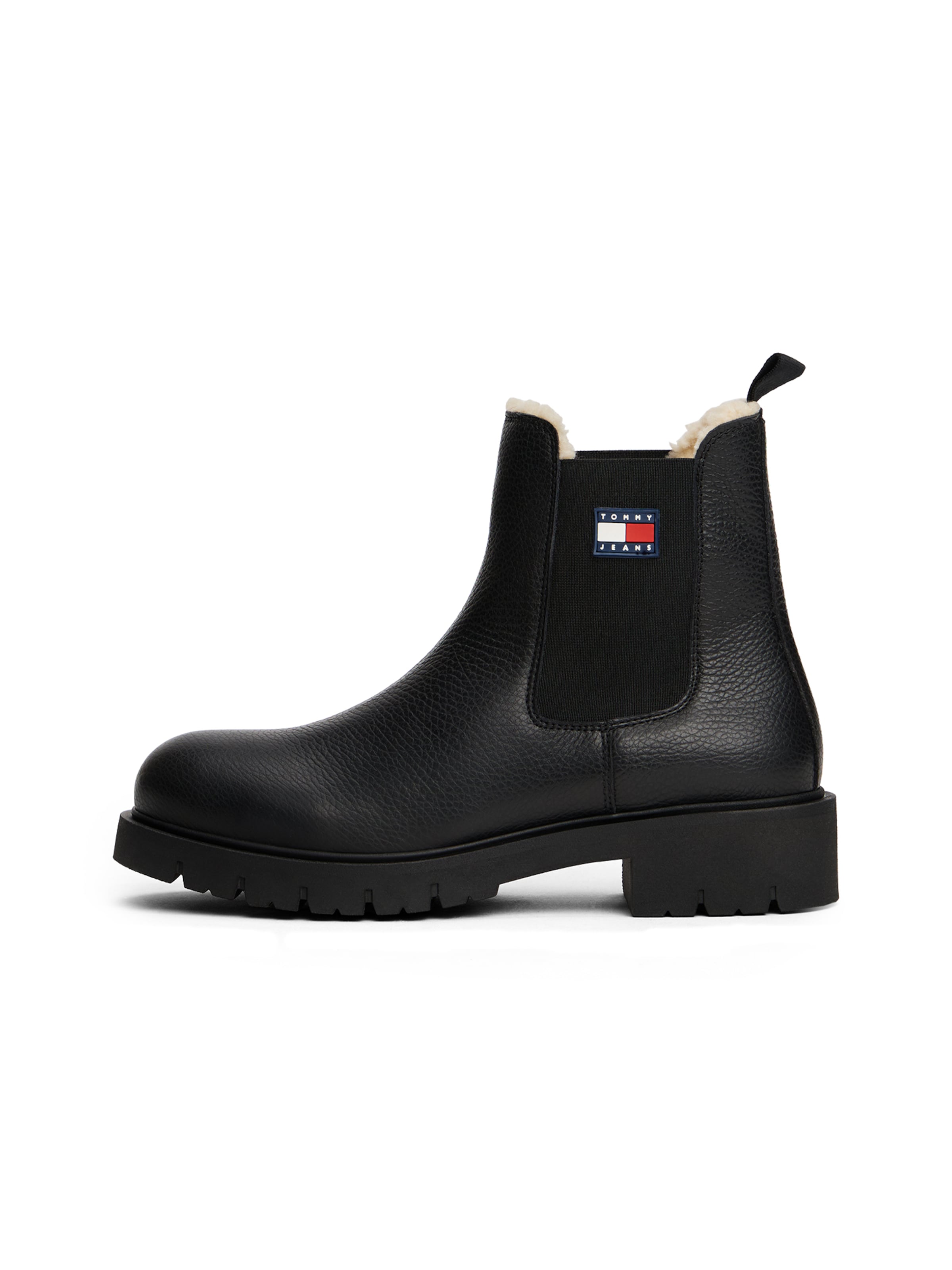 Chelsea Boots Tommy Jeans en noir : devant