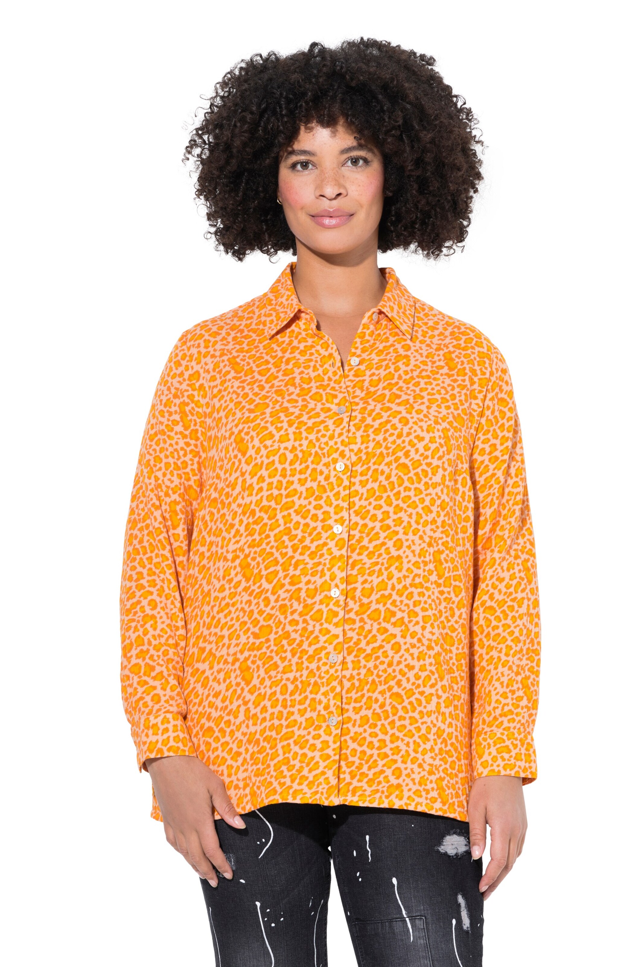 Angel of Style Blouse in Orange: front