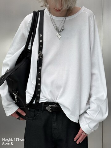 ENRAGE - Camiseta talla grande 'THERMAL' en blanco