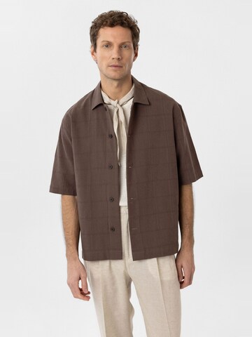 Antioch - Comfort Fit Camisa 'Antonia' em castanho: frente