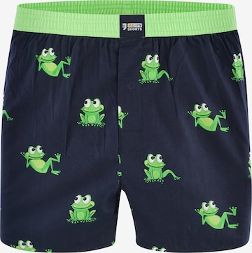 Happy Shorts Boxer shorts 'Frogs' in Blue: front