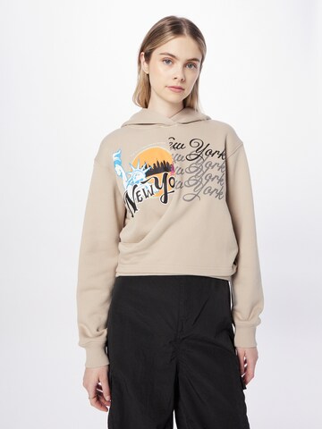 Sweat-shirt 'WE ARE NY' 3.1 Phillip Lim en beige : devant