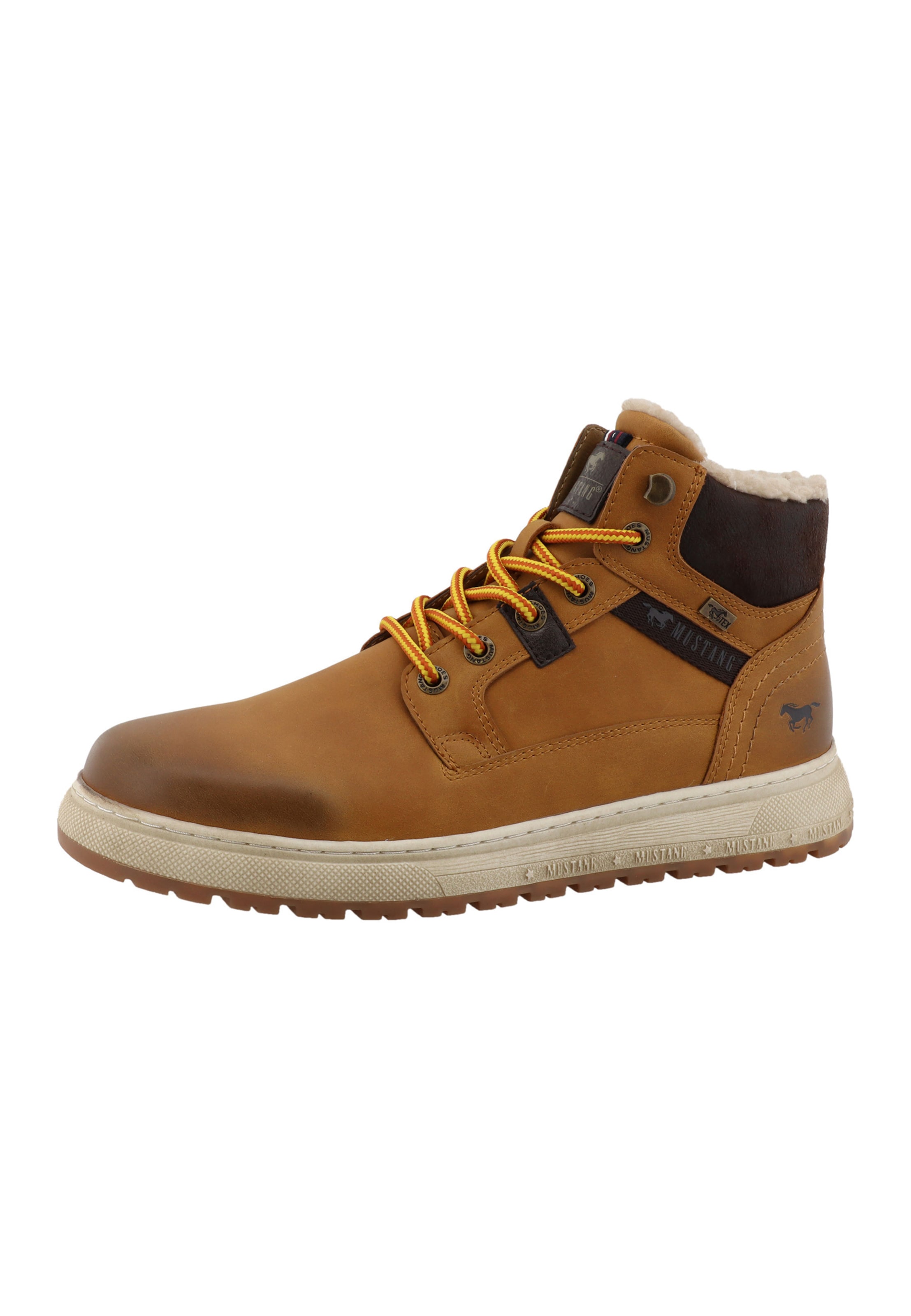 MUSTANG Schnürboots in Beige: Vorderseite