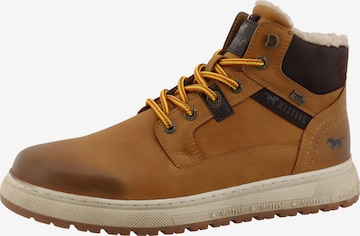 MUSTANG Schnürboots in Beige: Vorderseite