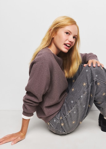 MANGO KIDS Wide leg Jeans 'WIDEB' in Grijs