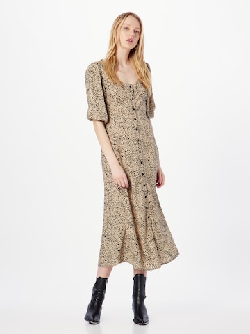 Dorothy Perkins Shirt dress in Beige: front