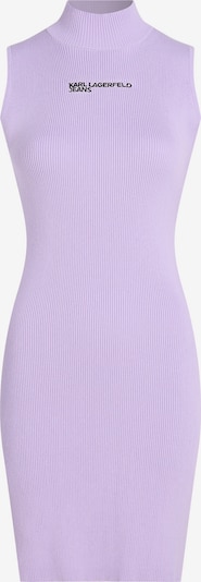 KARL LAGERFELD JEANS Strickkleid in lila / schwarz, Produktansicht
