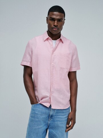 Coupe regular Chemise Salsa Jeans en violet : devant