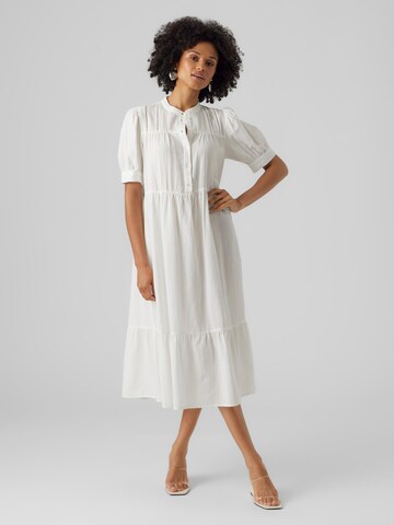 VERO MODA Košilové šaty 'Milan' – bílá