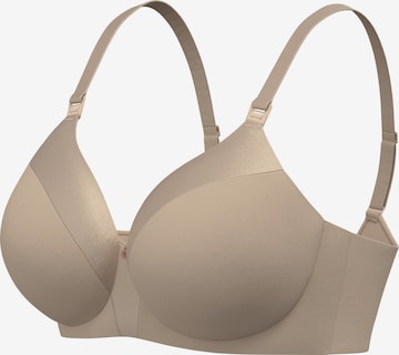 Invisible Soutien-gorge d’allaitement Noppies en beige : devant