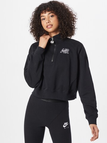 Nike Sportswear Sweatshirt in Schwarz: predná strana