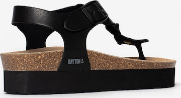 Bayton - Sandalias de dedo 'Badajoz' en negro