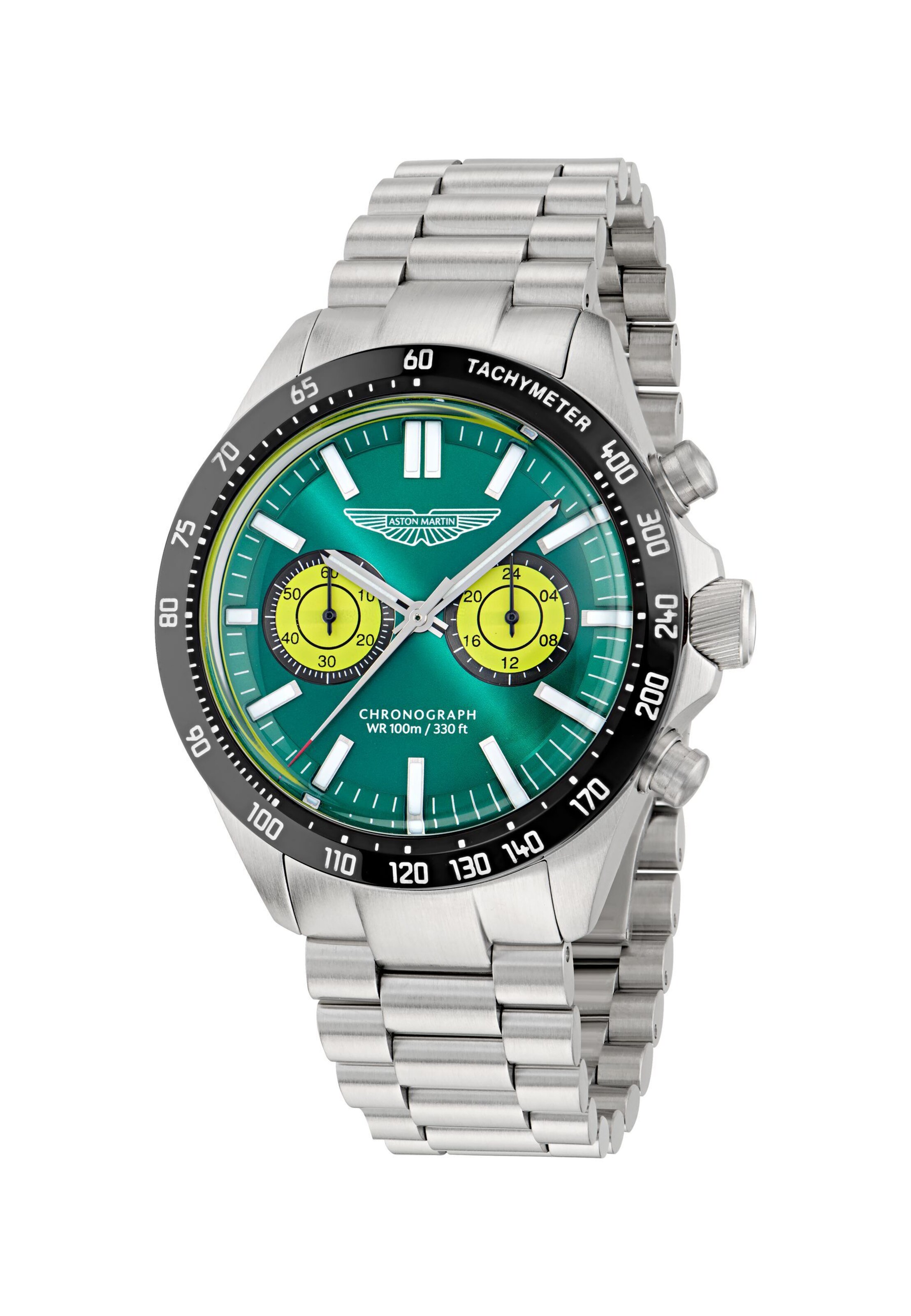 Montre à affichage analogique 'SPT' Aston Martin en argent