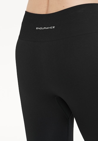 ENDURANCE Skinny Workout Pants in Black