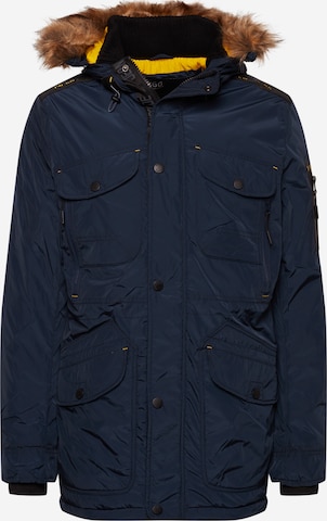 INDICODE JEANS Winter Jacket 'Carpelan' in Blue: front