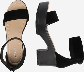 Nasty Gal Strap Sandals 'Open to Suggestions' in Black