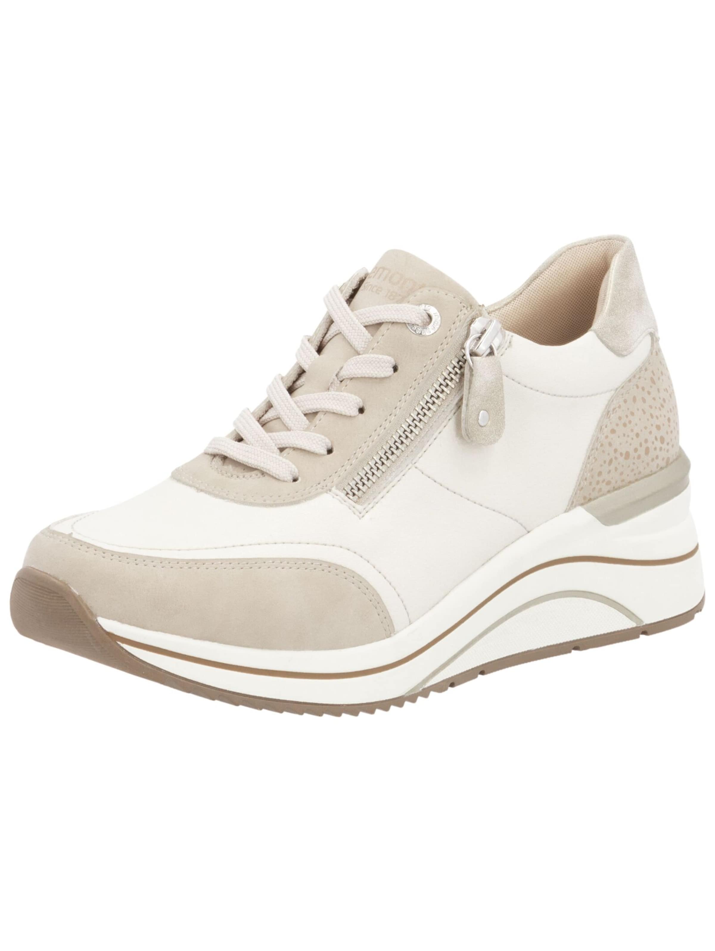 Baskets basses REMONTE en beige : devant