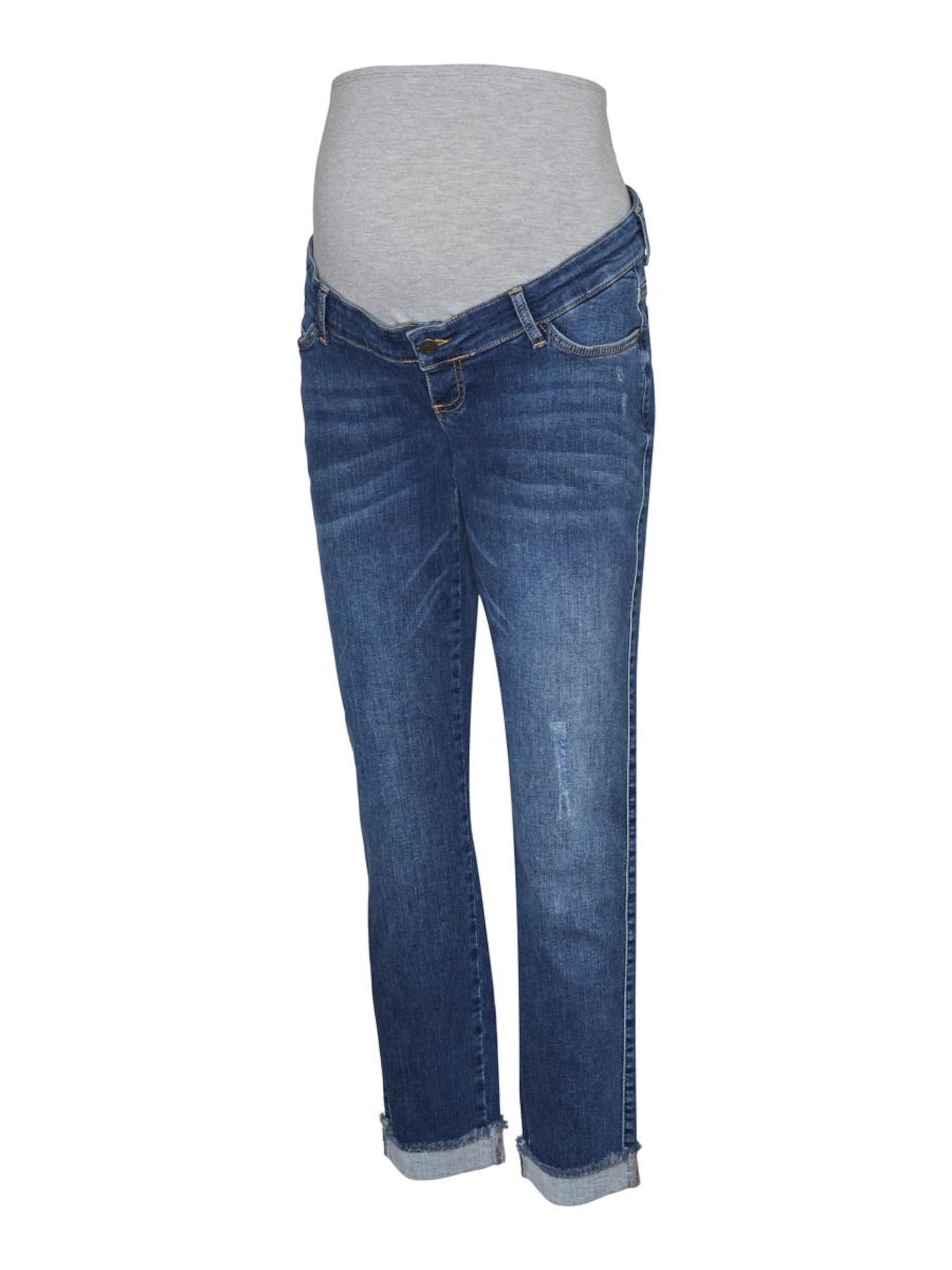 Regular Jean 'VELUA' MAMALICIOUS en bleu : devant