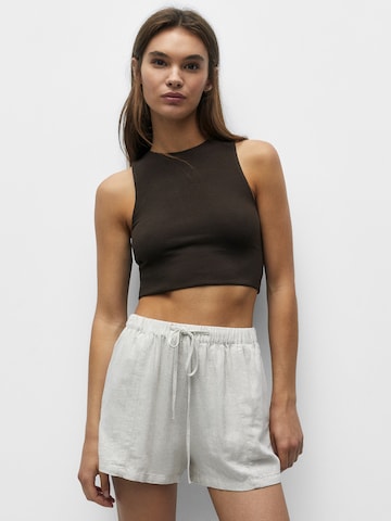 Pull&Bear Regular Shorts in Beige: predná strana