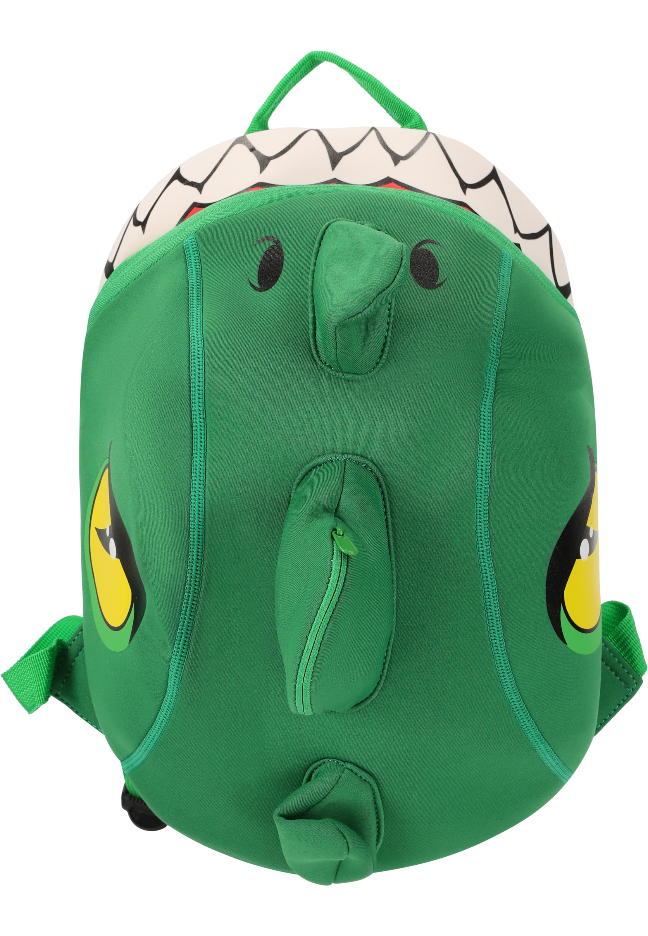 Crazy Safety Backpack 'Dragon' in Green: front