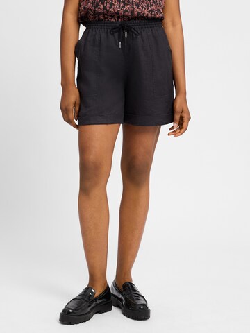 BOSS Regular Pants 'Tanjina' in Black: front