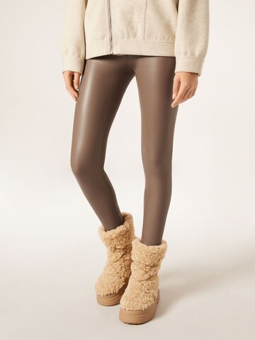 CALZEDONIA Skinny Leggings in Braun