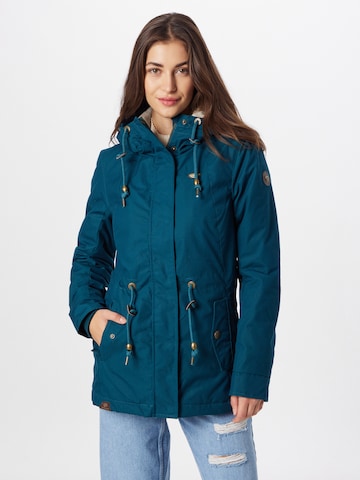 Ragwear Between-Season Jacket 'Monadis' in Blue: front